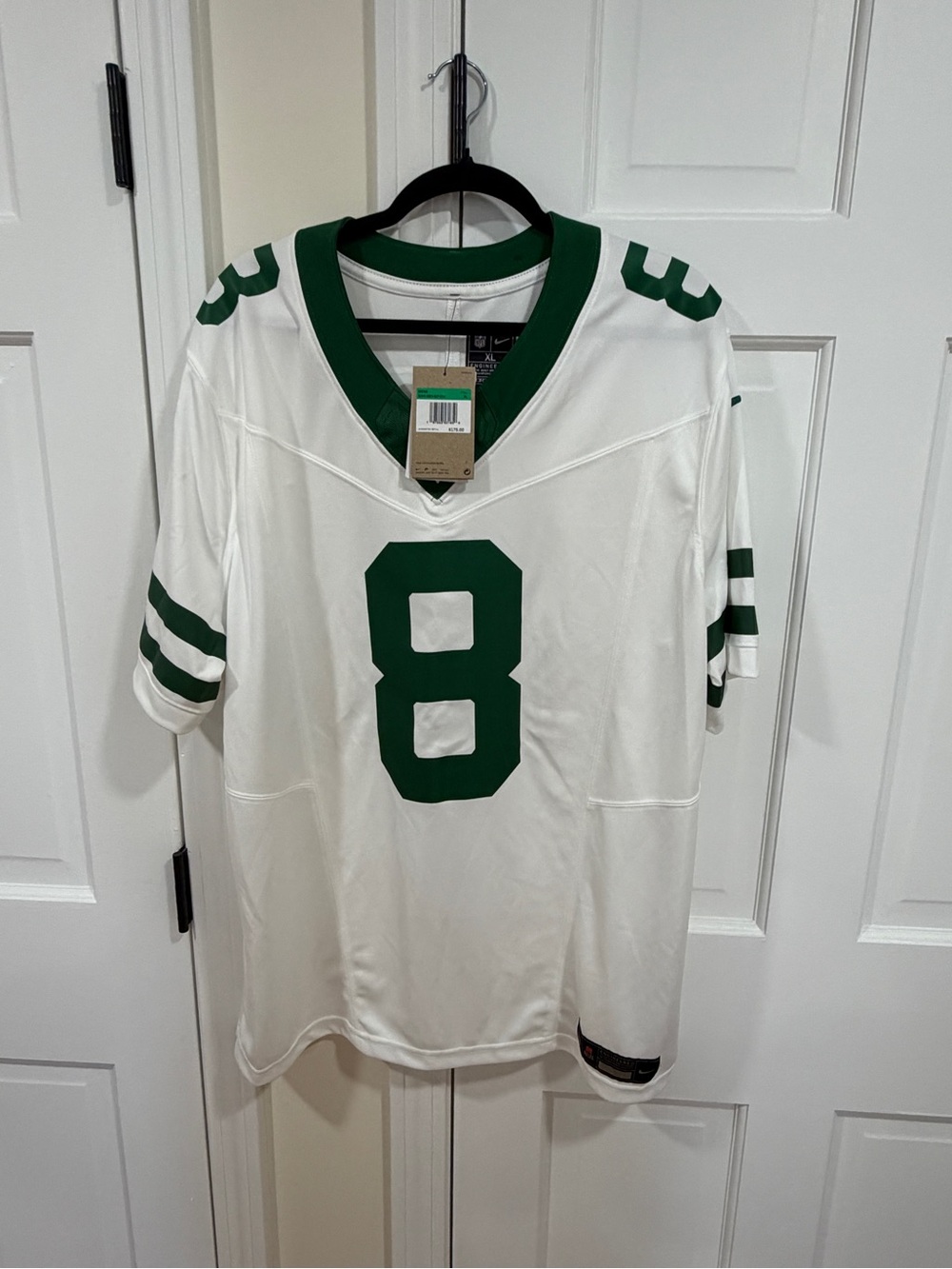 Nike White Jersey with Green Trim